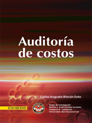cover image of Auditoría de costos